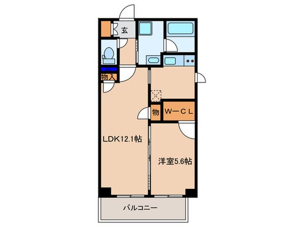 ブリリアント同心の物件間取画像